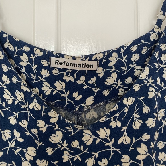 Reformation MIDI blue floral dress - Picture 5 of 5